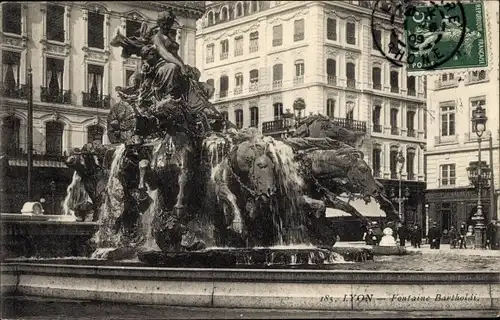 Ak Lyon Rhône, Fontaine Bartholdi