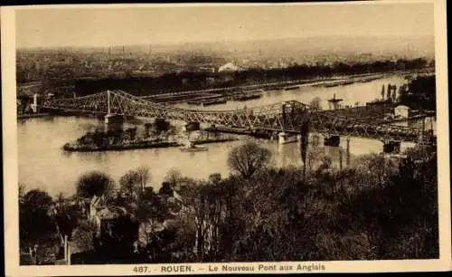 Ak Rouen Seine Maritime, Neue Pont aux Anglais