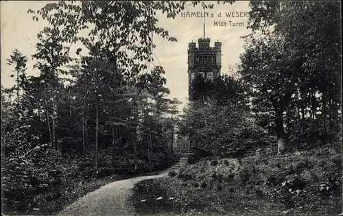 Ak Hameln an der Weser Niedersachsen, Klüt-Turm