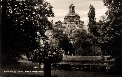 Ak Bückeburg im Kreis Schaumburg, Schlosspark