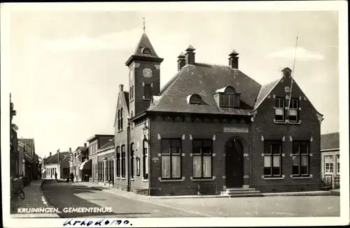 Ak Kruiningen Zeeland, Rathaus