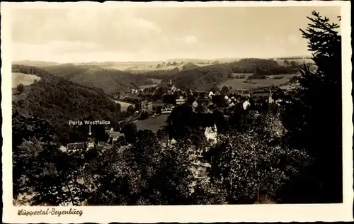 Ak Beyenburg Wuppertal, Hotel Porta Westfalica, Panorama