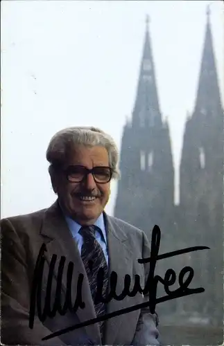 Ak Schauspieler Willy Millowitsch, Portrait, Autogramm