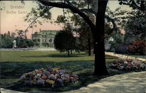 Ak Dresden Altstadt, Großer Garten