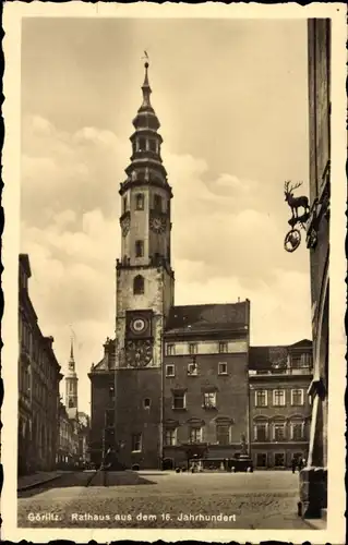 Ak Görlitz in der Lausitz, Rathaus