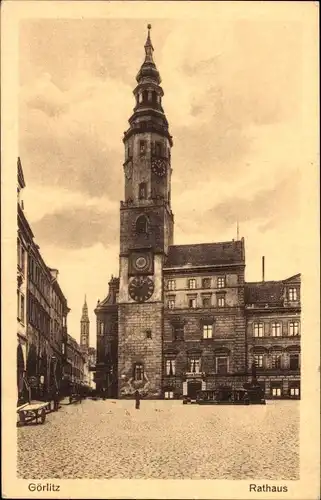 Ak Görlitz in der Lausitz, Rathaus