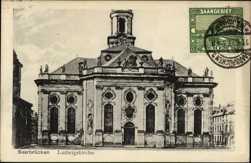 Ak Saarbrücken Saarland, Ludwigskirche