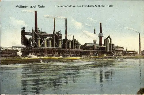 Ak Mülheim an der Ruhr, Hochofenanlage, Friedrich Wilhelm Hütte