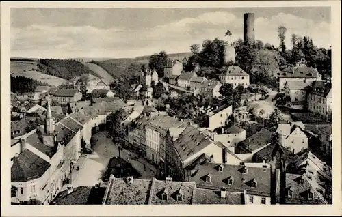 Ak Bad Lobenstein in Thüringen, Blick über den Ort