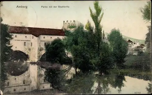 Ak Amberg in der Oberpfalz Bayern, Stadtbrille