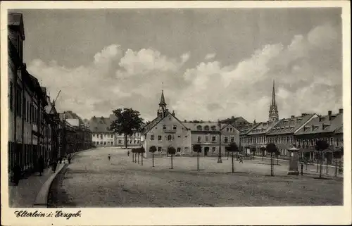 Ak Elterlein im Erzgebirge, Marktplatz