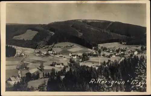 Foto Ak Rittersgrün Breitenbrunn im Erzgebirge, Panorama