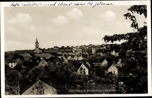 Ak Callenberg in Sachsen, Ortsansicht, Kirche