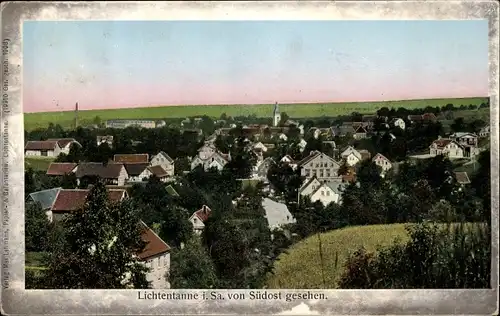 Ak Lichtentanne in Sachsen, Blick von Südost