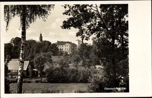 Foto Ak Oberschöna in Sachsen, Teilansicht