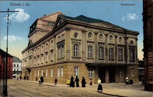 Ak Döbeln in Sachsen, Stadttheater