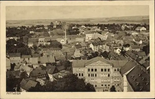 Ak Mittweida in Sachsen, Ortsansicht