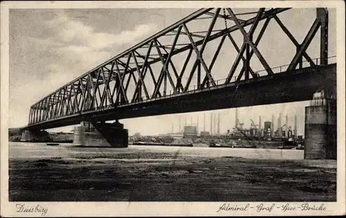 Ak Duisburg im Ruhrgebiet, Admiral-Graf-Spee-Brücke
