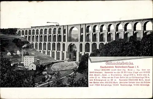 Ak Mylau Reichenbach im Vogtland, Göltzschtalbrücke