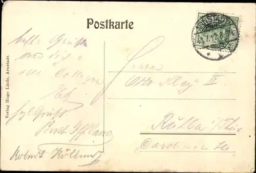 Ak Arnstadt in Thüringen, Ortsansicht, Kirche