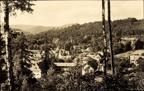 Ak Bad Liebenstein im Thüringer Wald, Ortsansicht, Kirche