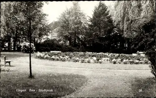 Ak Lingen im Emsland, Stadtpark