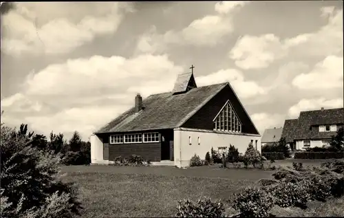 Ak Visbek in Oldenburg, evangelische Diaspora-Kapelle