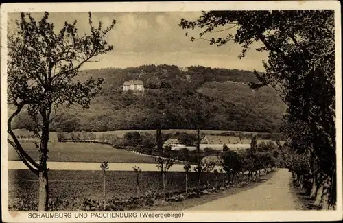 Ak Schaumburg Rinteln an der Weser, Schloss Schaumburg, Paschenburg