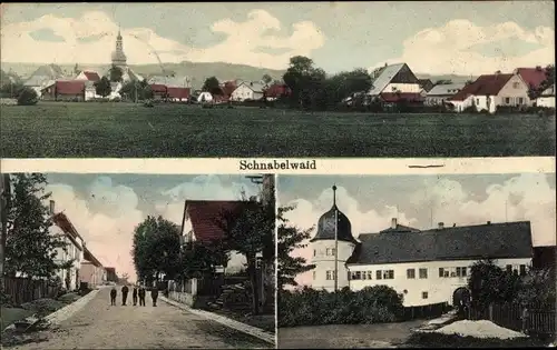 Ak Schnabelwaid in Oberfranken, Totalansicht, Straßenpartie