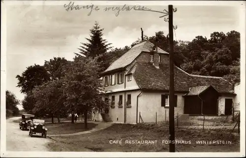 Ak Winterstein Ober Mörlen, Café-Restaurant Forsthaus