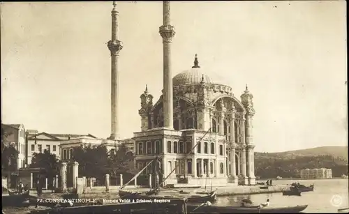 Ak Konstantinopel Istanbul Türkei, Valide-Moschee in Ortakeui, Bosporus