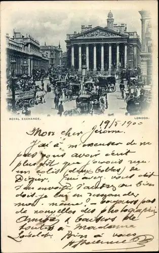 Ak London City England, Royal Exchange