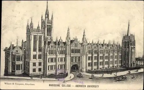 Ak Aberdeen Schottland, Marischal College, University
