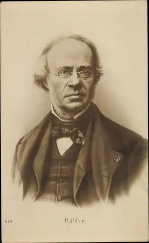 Ak Komponist Fromental Halévy, Portrait