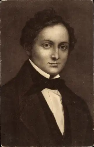 Ak Komponist Albert Lortzing, Portrait