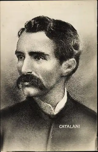 Ak Komponist Alfredo Catalani, Portrait