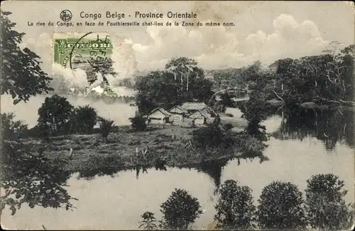 Ak Ponthierville Ubundu DR Kongo Zaire, Die Kongo-Bank