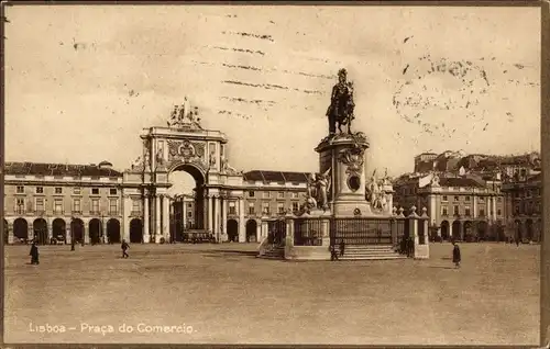 Ak Lisboa Lissabon Portugal, Praca do Comercio