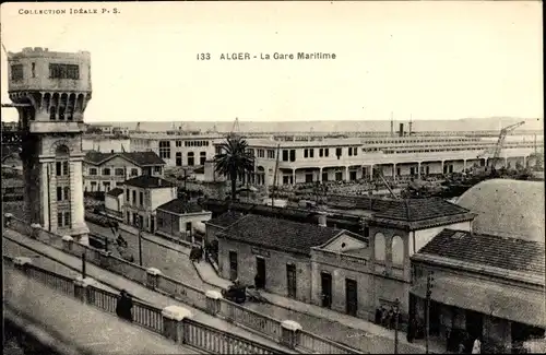 Ak Algier Algerien, La Gare Maritime