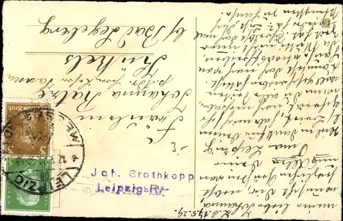 Ak Glückwunsch Pfingsten, Maikäfer, Laubblätter