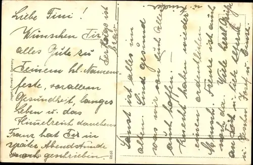 Ak Glückwunsch Namenstag, Tauben, Blumen, Rosen, Vergissmeinnicht