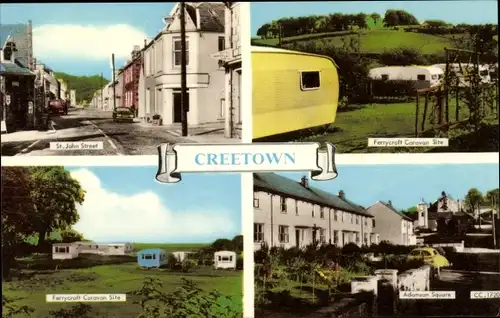 Ak Creetown Galloway Schottland, St. John Street, Ferrycroft Caravan Site