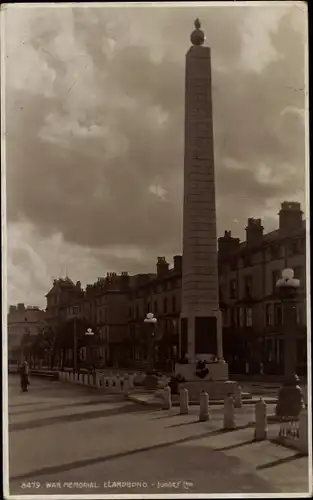 Ak Llandudno Wales, Kriegerdenkmal