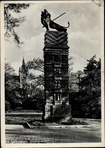 Ak Teplice Šanov Teplitz Schönau Region Aussig, Kriegerdenkmal