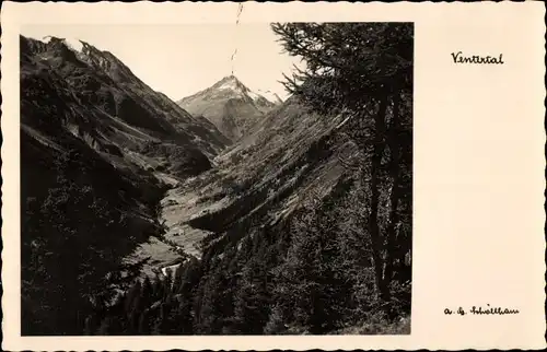 Ak Vent Sölden in Tirol, Blick von Gaislach auf Ventertal und Talletspitze