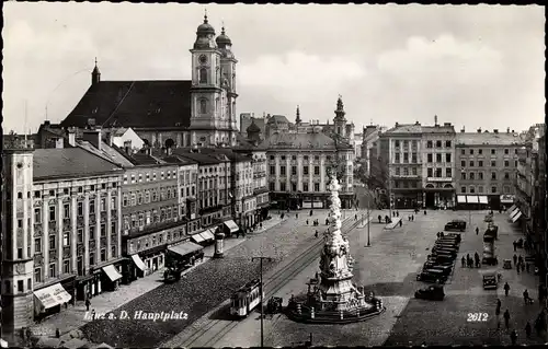 Ak Linz an der Donau Oberösterreich, Hauptplatz