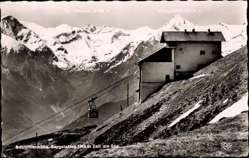 Ak Zell am See in Salzburg, Schmittenhöhe, Seilbahn