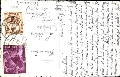 Ak Wien 1 Innere Stadt, Altstadt bei Nacht, Riesenrad, Domkirche, Rathaus, Parlament