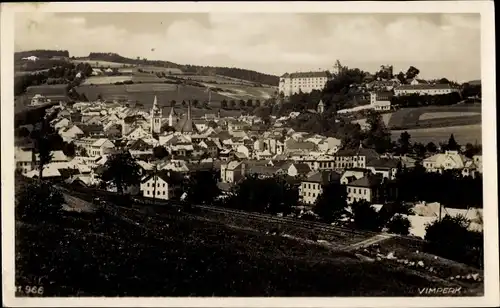 Ak Vimperk Winterberg Böhmerwald Südböhmen, Totalansicht