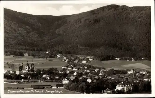 Ak Hejnice Haindorf Region Reichenberg, Gesamtansicht, Isergebirge